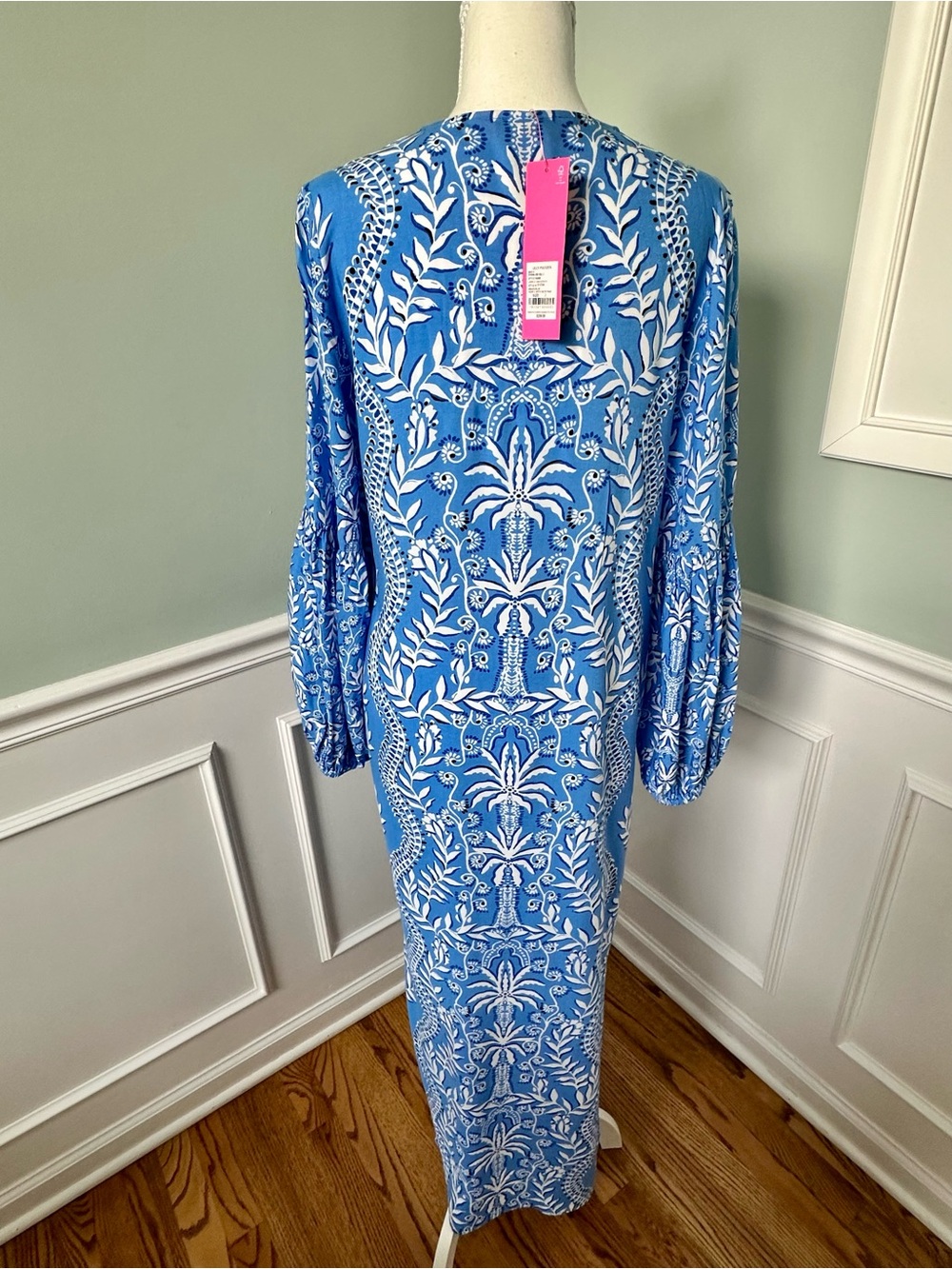 Lilly Pulitzer Laurelie Caftan Maxi Dress Abaco Blue Have It Both Rays NWT Sz 2 - Picture 6 of 17